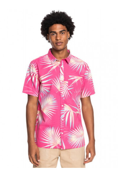 Рубашка С Коротким Рукавом QUIKSILVER Pop Tropic Peach Pink Pop Tropi Рубашка С Коротким Рукавом QUIKSILVER Pop Tropic Peach Pink Pop Tropi
