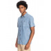 Рубашка С Коротким Рукавом QUIKSILVER Bolam Faded Denim Рубашка С Коротким Рукавом QUIKSILVER Bolam Faded Denim