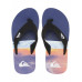 Детские Сланцы QUIKSILVER Molokai Layback Blue/Blue/Orange Детские Сланцы QUIKSILVER Molokai Layback Blue/Blue/Orange